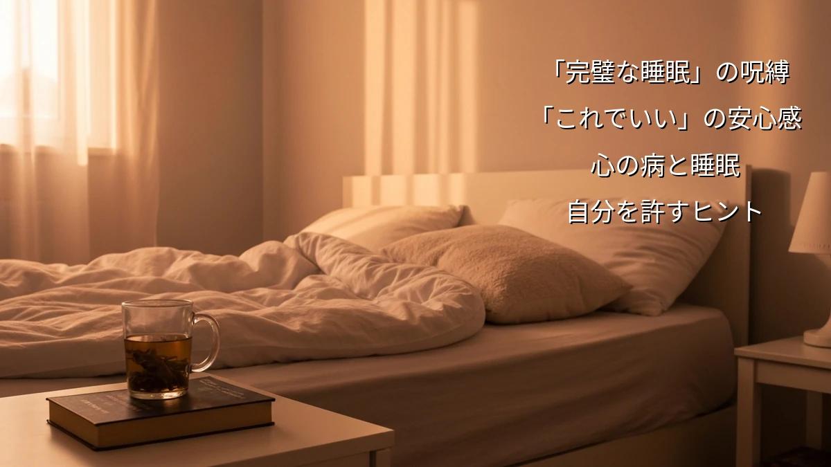 心の病で「良い睡眠」に囚われがちなあなたへ｜無理なく自分を許すヒント