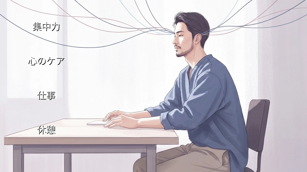 心の病で集中力が続かない時、職場で試せる小さな工夫